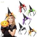 Witch Hat Headband Cosplay Kids Hair Hoop Hairband for Masquerade Halloween White. 