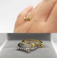 925 Silver Personalized Pet Name Rings for Women Mens Ring Cat Ear Dog Bone Shaped with Crystal Ring Custom Name Jewelry Gifts. 