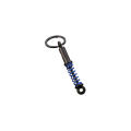 Metal Keychain Detailed Craftsmanship Spring Style Miniature Size Coilover Keyring Racing Design Automotive Themed Suspension Fob for Car Enthusiasts Motorsport Gifts Vehicle Accessory Lovers Key. 