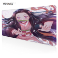 Wenefang Luxury Anime Demon Slayer Kimetsu No Yaiba Kamado Nezuko Mouse Pad Gamer XL HD Mousepad XXL keyboard pad Soft Carpet Office Table Mat. 