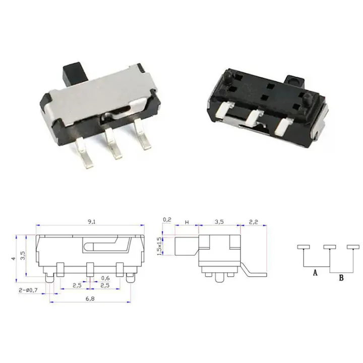 10Pcs%203%20Pin%20Mini%20Slide%20Switch%20On-OFF%202%20Position%20Slide%20Toggle%20Switch%20Miniature%20Horizontal%20Slide%20Switches%20-%20Image%202