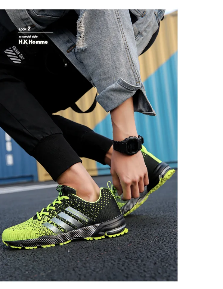 Men s Mesh Breathable Casual Shoes Non Slip Stable Shock Absorption Lightweight Sneakers Couple Basket Homme 2023 la sportiva Daraz.lk