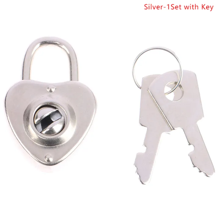 Mini%20Heart%20Shape%20Padlock%20Luggage%20Hardware%20Locks%20W/Key%20For%20Jewelry%20Box%20Suitcase%20-%20Image%204