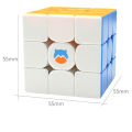 GAN Monster Go NEW Magnetic 3X3 V2 M Magic Speed Cube Stickerless Professional Fidget Toys. 