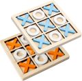 Tic Tac Toe Wooden Block Game - XO Game Puzzle Game for Kids & Adults. 