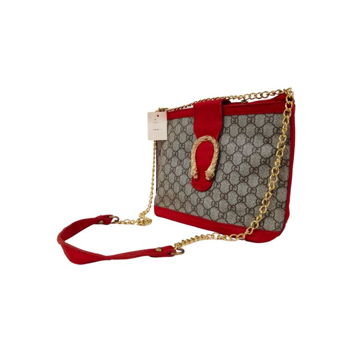 GD Supreme Medium Bucket  Hand Bag For Women New Trend Hand Bag With Red Trim Women's Bag