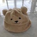 Rabbit Fur Hat Plush Wrap Head Cap Black Winter Hat  Y2K Girls Korean Hat Knitted Hat. 