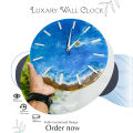 Luxury Wall Clock  | Sea Design | Resin Clock | Customized Clock | Designed Clock - For Luxury house wall | Gift item | 12 inches. 