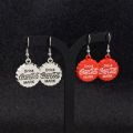 ES Unique Personality Bottle Cap Earrings Alternative Red No Pierced Spring Ear Clips Niche Ear Jewelry Wholesale. 