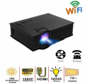 UNIC UC68 Wifi Ready Projector, multimedia Home Theatre 1800 lumens led projector with Full HD 1080p Support Miracast Airplay. 