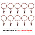 10Pcs/Set Curtain Rings Clips Metal Decorative Rustproof Drapery Window Curtain Hanging Ring Hook Clothes Clip Hanger. 