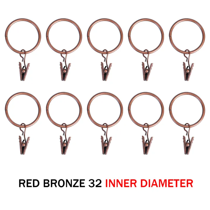10Pcs/Set%20Curtain%20Rings%20Clips%20Metal%20Decorative%20Rustproof%20Drapery%20Window%20Curtain%20Hanging%20Ring%20Hook%20Clothes%20Clip%20Hanger%20-%20Image%209