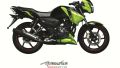 Tvs Apache 160 Black Green Bike Sticker full Kit. 