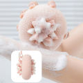 Bath Brush Soft Bath Ball With Suction Cup Bathroom Body Brushes Exfoliating Scrub Back Scrubber Shower Massage Brushes. 