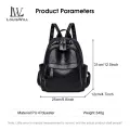 LouisWill Women’s Backpack Shoulders Bag Fashion Backpack Waterproof PU Large Capacity Backpack Casual Zipper Packs Multiple Pockets For Girls Teens Women’ Fashion. 