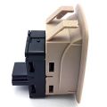 Fasdga Car Beige Passenger Side Front/Rear Window Lifter Button Switch for -BMW E90,E91,323I,325I,328I 61316945876. 