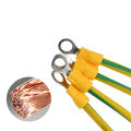 -Green Ground Wire Single-Core Multi-Strand Copper Cable 13/11/9 Awg Machine Room Equipment Grounding Wire. 