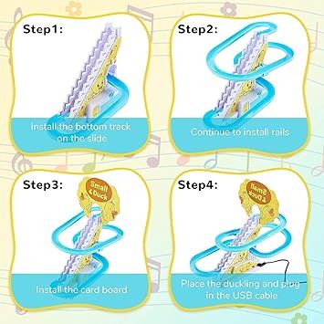 Lovely%20Duck%20Slide%20Toy%20Escalator%20Toy%20with%20Lights%20and%20Music%20-%20Image%204