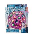 Frozen Fishing Game Toy Set with Rotating Board  15 Fish & 3 Fishing Poles. 