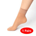 1/10 Pairs Summer Thin Ruffle Nylon Short Stockings For Women Girl Breathable And Wear-resistant Sweat-absorbent Medium Tube Stockings. 