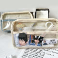 Transparent Pencil Bag Large Capacity Pen Case Stationery Box School Supplies SEVICH. 