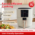 Household Air Fryer Multi-function Large Capacity Fully Automatic Smokeless Electric Non-Stick French Fries Machine. 