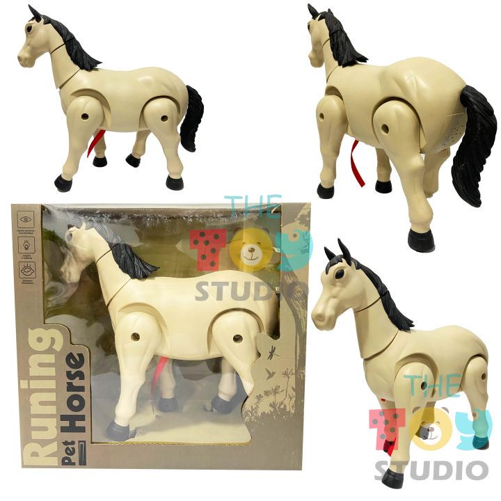 Running pet horse toy - battery