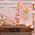 1PCS 2M Rose Small Colored Lights String Lights LED White and Pink Rose Birthday Decor Gift Room Bedroom Decoration. 
