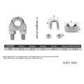 30PCS 1/8 Inches Stainless Steel Wire Rope Cable Clip Clamp For Wire Rope Rigging Tent Rope Guard Railing System. 