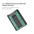 2.5in NVMe/PCI-E SSD to M.2 NGFF PCIe x4 SSD Adapter Enclosure PCI Express SSD Adapter Card. 