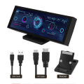 PC CPU Data Monitor 7.9 Inch IPS Customizable Theme Editor Auto Off USB Power Dimmable Computer Temp Monitor for GPU RAM. 