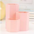 Hexagon pen holder creative fashion cute storage box desktop honeycomb storage box cosmetic plastic pen barrel female. 