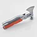 14 in 1 Multi Functional Multi tool Stainless Steel and Wooden Claw Hammer and Axe. 