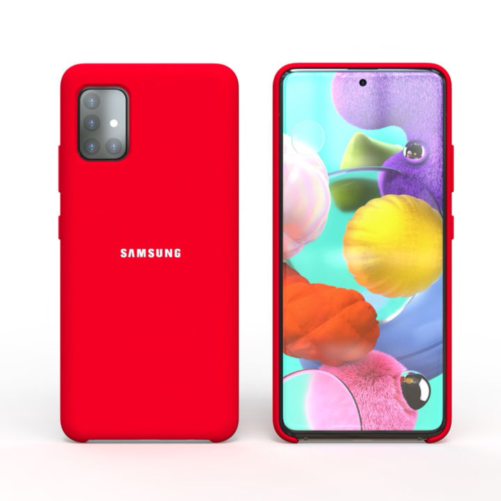 Super Luxury Soft Textured Samsung Galaxy A71 Liquid Silicone Case