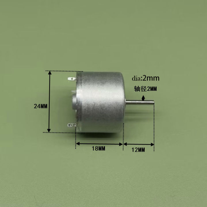 Mute Rf-310 Motor Dc 3v 6v 9v 12v 12000rpm Mini 24mm Solar Power Spindle Motor 12mm Long Shaft Diy Toy Hobby Model
