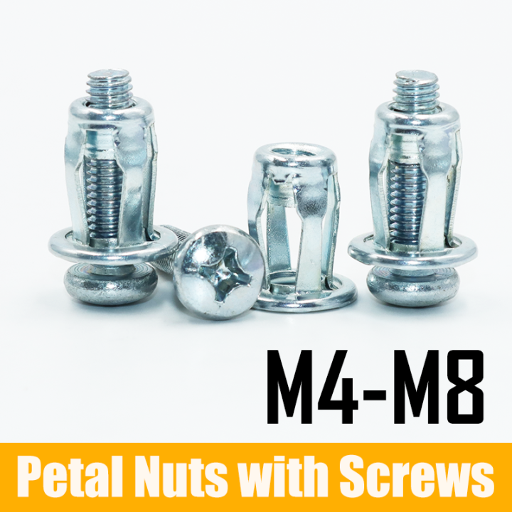 20x Petal Shape Rivet Nut Screw Bolt Expansion Metal Rivetnut Panel for ...