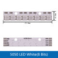 8*1Bit 8 Bits WS2812 WS 2811 5050 RGB Full LED Lamp Panel Module 5V WS2812B Rainbow LED Precise For Arduino 8 Channel Lights. 