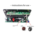 Bluetooth Amplifier Board HiFi Bass Amplifier Subwoofer Audio Karaoke Amplifier Board Speaker Motherboard (EU Plug). 