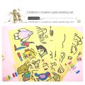 Handmade sand painting Kids color sand painting set DIY creative handmade materials Color painting Prizes for elementary school students Children's art tools. 