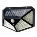 100 LED Smart Solar Light Powered Auto rechargeable Body sensor Wall Light waterproof spot light night lamp garden light portable easy installation in built battery. 