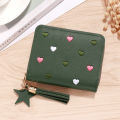 Ladies Small Wallet Mini Tassel Wallet Short Zipper Cute Pu Leather Coin Purse GJCUTE. 