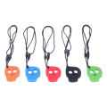Teething Necklace Soft Silicone Skull Shape Anxiety Relief Heat Resistant Oral Motor Aids Chewing Sensory Necklaces for Autism. 