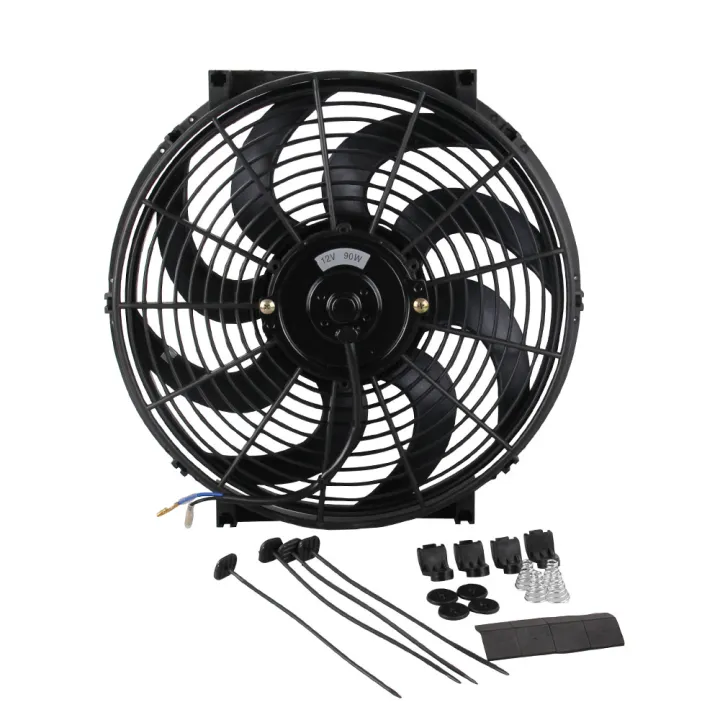 KOGEEK%20CF003-BK%2014%20inch%2090W%2012V%20Universal%20Car%20Slim%20Reversible%20Electric%20Radiator%20Cooling%20Fan%20Push%20Pull%20with%20Mounting%20Kit%20-%20Image%205