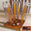 Wood drinking water glasses Holder for dining table, Hanging water glass Display Rack, drinking water glasses Collector Standing Rack Kitchen Accessories Arrangement. 