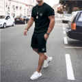 2022 New Summer Men's T-Shirt Suits Men's Comfortable Sportswear T-Shirt Shorts Suits Sportswear Suits Men's Oversized Clothes. 