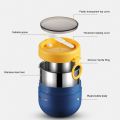 600ML Stainless Steel Lunch Box Hot Food Flask Soup Storage Vacuum Thermal Jar Thermos Containers Bento Lunch Box For Kids. 