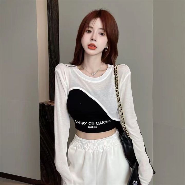 Sweet%20Hot%20Girl%20Internet%20Celebrity%20Irregular%20Sun%20Protective%20Blouse%20Camisole%20Set%20Summer%20jazz%20Top%20Jazz%20Dance%20Two-Piece%20Suit%20-%20Image%203