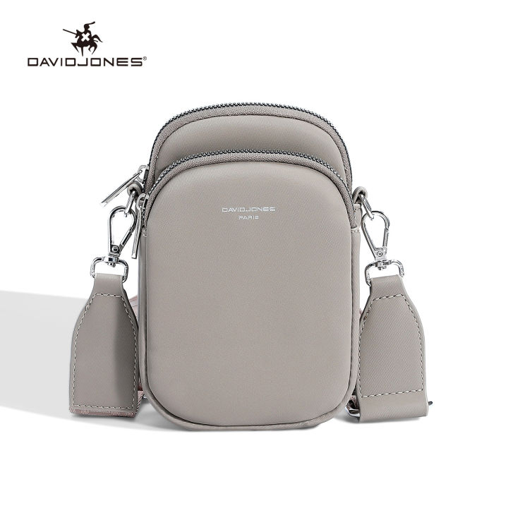 David Jones Paris women bag for phone shoulder bag pu leather female crossbody bag CM6906