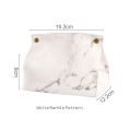 EHONGHONG PU Leather Marble Tissue Box Chic Container Bag Napkin Holder Cover Car Towel Tissue Cases Home Desktop Decoration 1pc. 