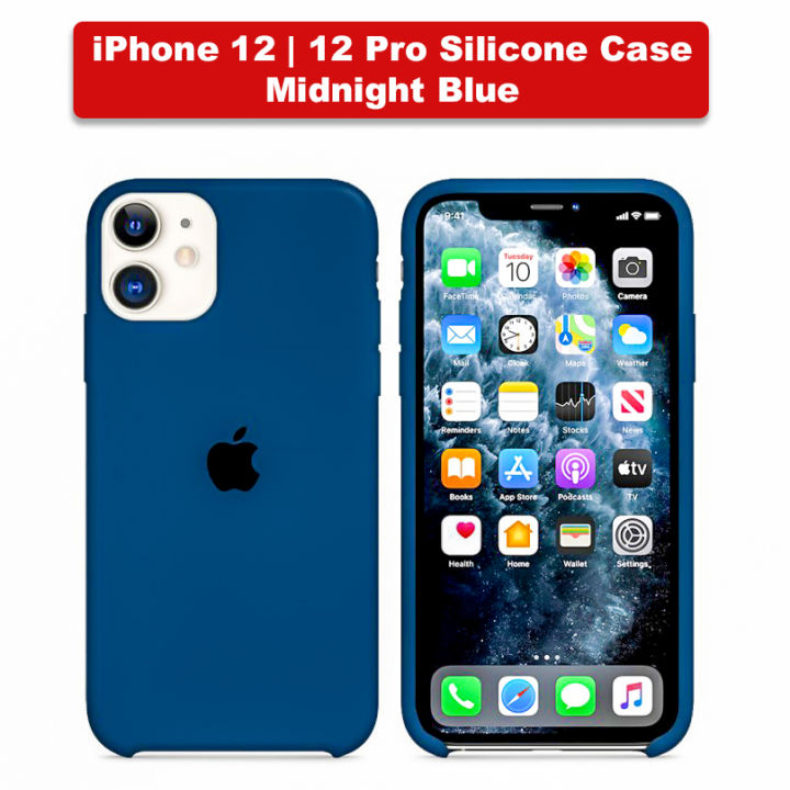 iPhone 12 iPhone 12 Pro Silicone Case Midnight Blue
